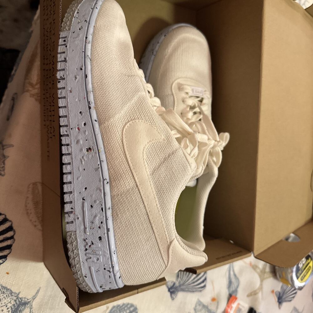 Nike Air Force 1 Crater FK White Pure Platinum DC7273-100 Women's 11.5 Mens 10